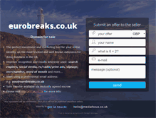 Tablet Screenshot of eurobreaks.co.uk